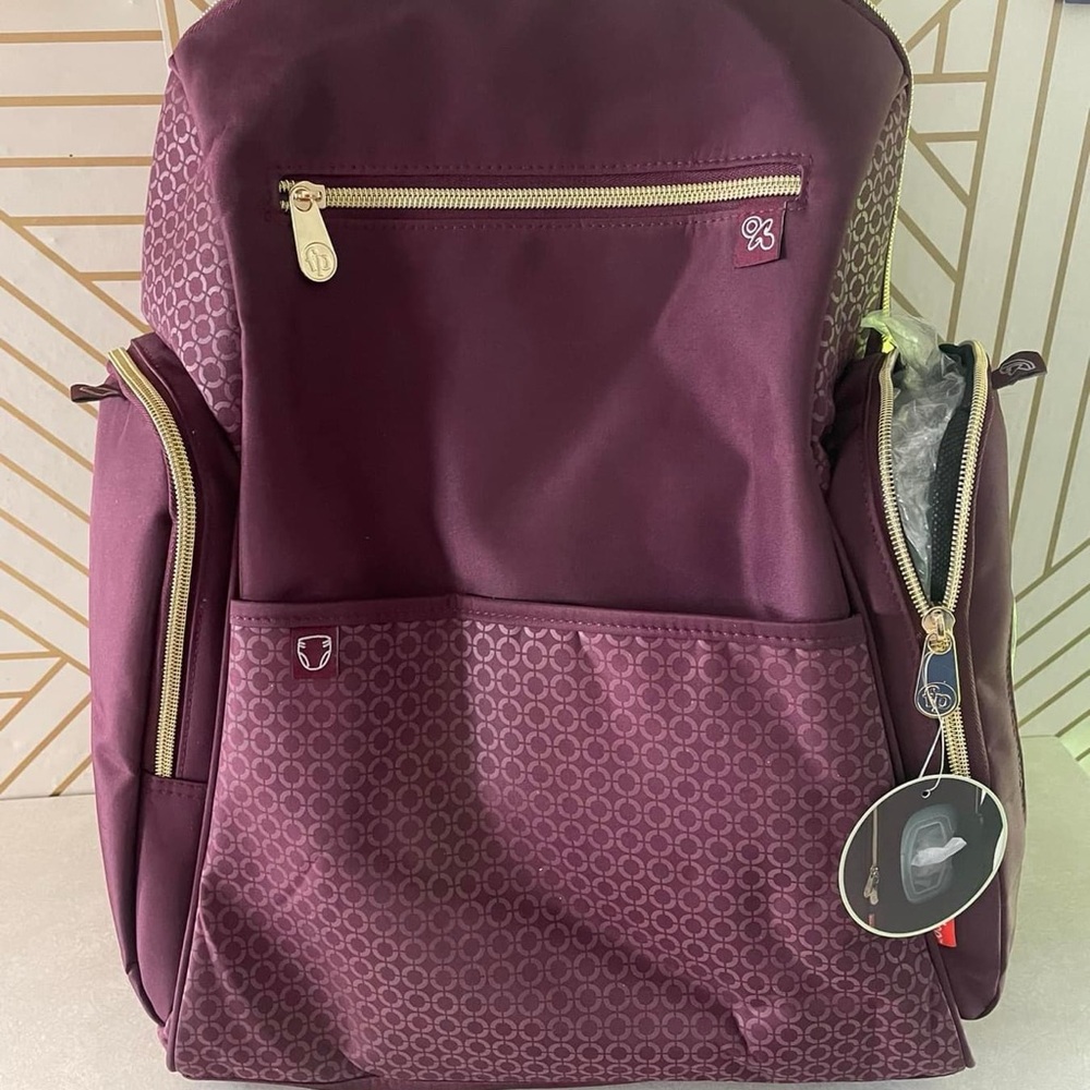 Fisher price purple backpack diaper bag